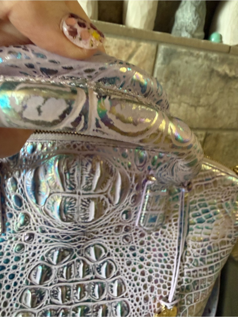 Brahmin Large Duxbury In Violet Wonderland - Picture 10 of 10